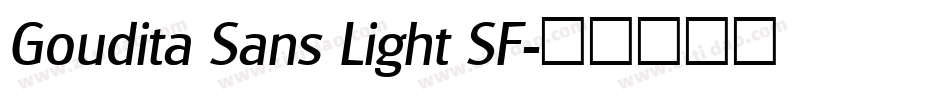 Goudita Sans Light SF字体转换
